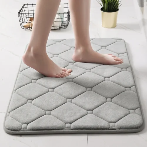 Super Absorbent, Quick Dry, Soft, Machine Washable Bathroom Rug, Floor Mat
