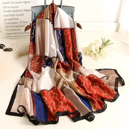 Soft Chiffon Wrap for Women – Elegant Animal Print Scarf & Shawl