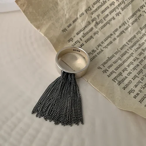 Vibrant Geometric Tassel Rings – Adjustable Party Jewelry for Women and Men