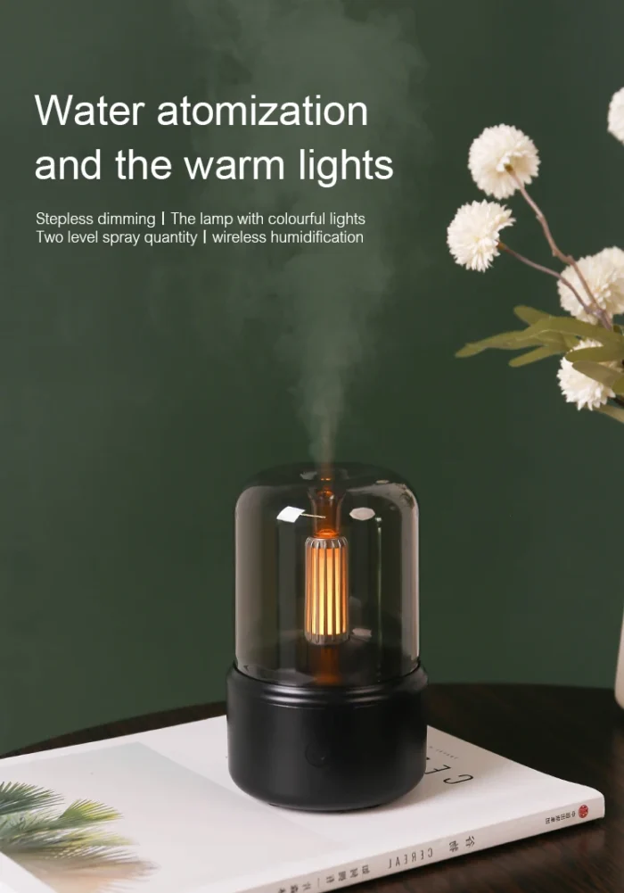 Home Portable Aroma Diffuser USB Air Humidifier Essential Oil Night Light Cold Mist Maker Sprayer