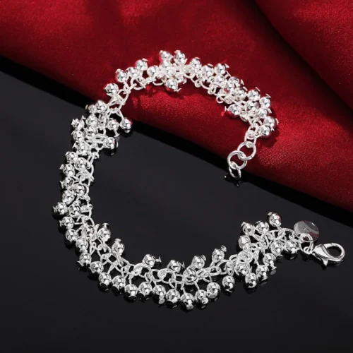 Exquisite 925 Sterling Silver Unique Bracelet – High-Quality Unisex Fashion Jewelry