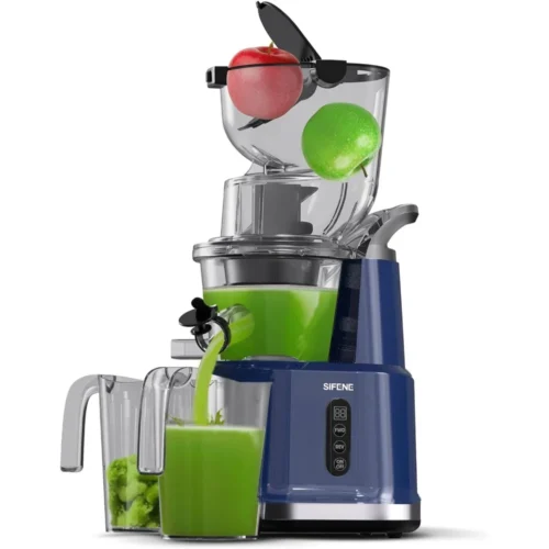 BPA-Free Cold Press Juicer – 83mm Large Mouth, Whole Slow Chewing Juicer for Fruits and Vegetables