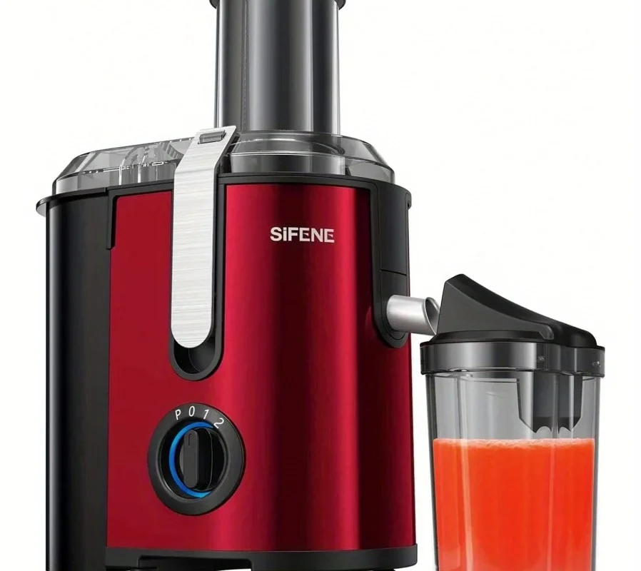 High-Power Hervigour Juicer Machine – Large 3.2″ Feed Chute, 3-Speed Quick Juice Extractor for Whole Fruits & Veggies