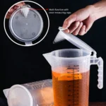 Thickening Plastic Measuring Cup - Food Grade, Transparent, Graduated Cups in 500/1000/2000/5000ml for Kitchen and Experiments