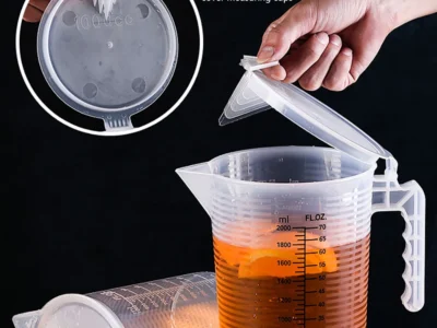 Thickening Plastic Measuring Cup - Food Grade, Transparent, Graduated Cups in 500/1000/2000/5000ml for Kitchen and Experiments