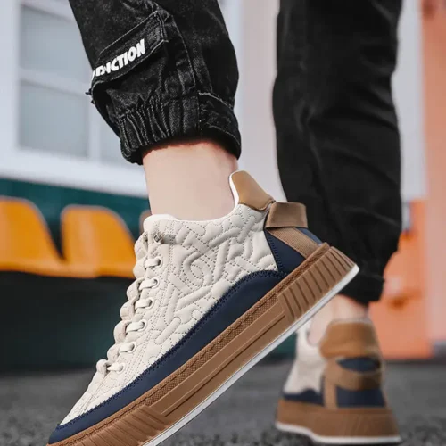 Luxury Men's Casual Sneakers - Non-Slip, Comfortable, Breathable, Fashion Flat Shoes - Tenis Masculino