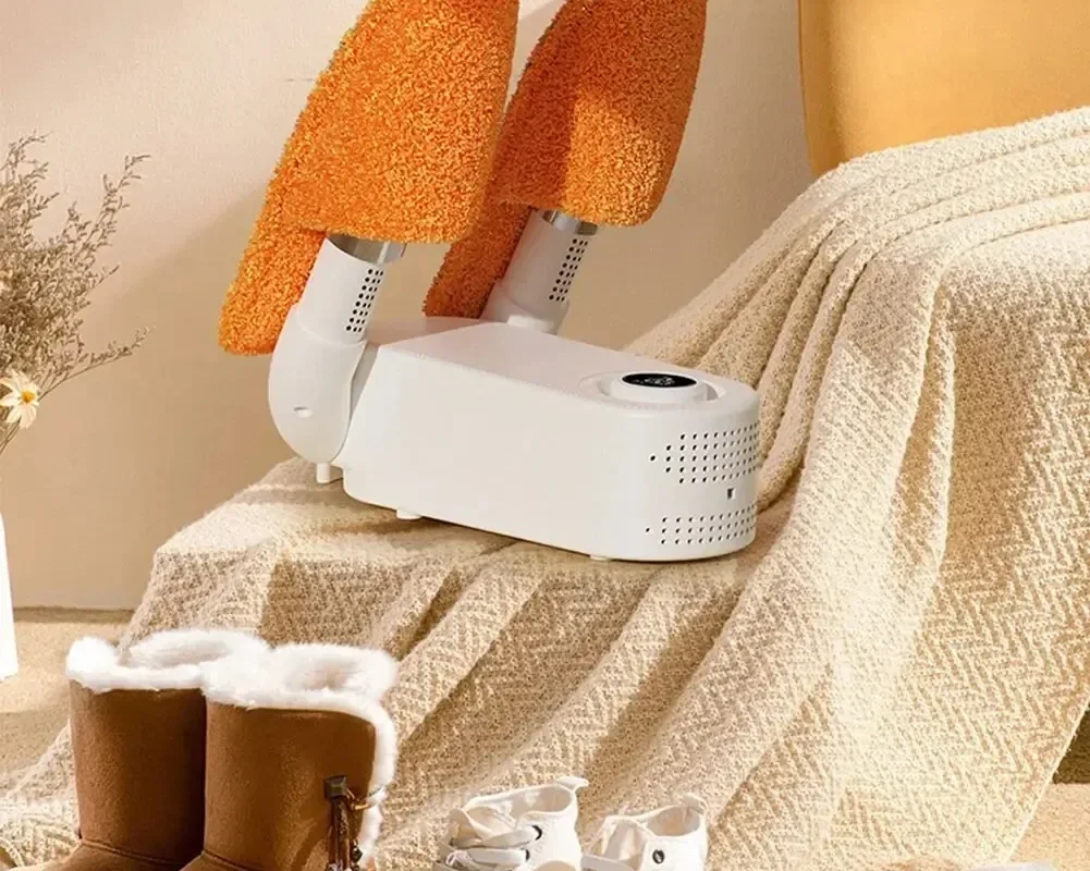 Smart Electric Shoe Dryer & Heater - Portable Foldable Dehumidifier and Deodorizer, Shoe Drying Foot Warmer Machine