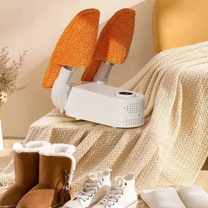 Smart Electric Shoe Dryer & Heater - Portable Foldable Dehumidifier and Deodorizer, Shoe Drying Foot Warmer Machine