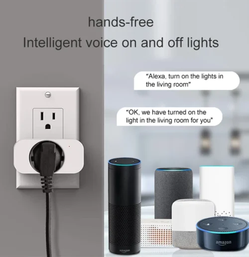 16A WiFi Smart Plug, Smart Home Timing Socket with App Control, Alexa & Google Home Compatible