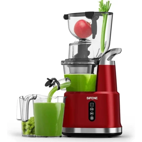 BPA-Free Cold Press Juicer – 83mm Large Mouth, Whole Slow Chewing Juicer for Fruits and Vegetables