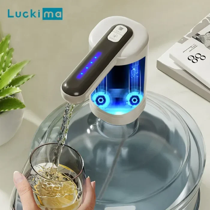 Double Pump Automatic Water Dispenser - Portable USB Charging Gallon Bottle Switch Pump for Home, Kitchen, and Office