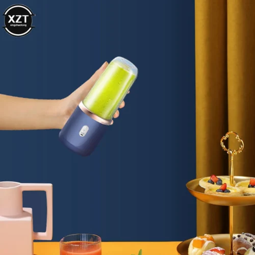 Portable Mini Electric Fruit Juicer – USB Charging Smoothie Blender for Lemon, Orange, and More