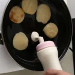 Hand-Cranked Pancake Batter Dispenser - Mixing Bottle for Cupcakes, Pancakes, and Crepes