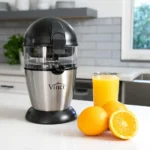 Hands-Free Electric Citrus Juicer - 1-Button Orange, Lime, Grapefruit, Lemon Squeezer, Easy to Clean Juicer Machine