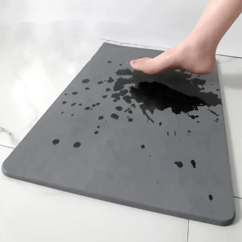 Absorbent Anti-Slip Bathroom Bath Mat - Quick Drying Shower Rug for Dormitories, Entrance Doormat, Home Floormat, Bathtub Carpet