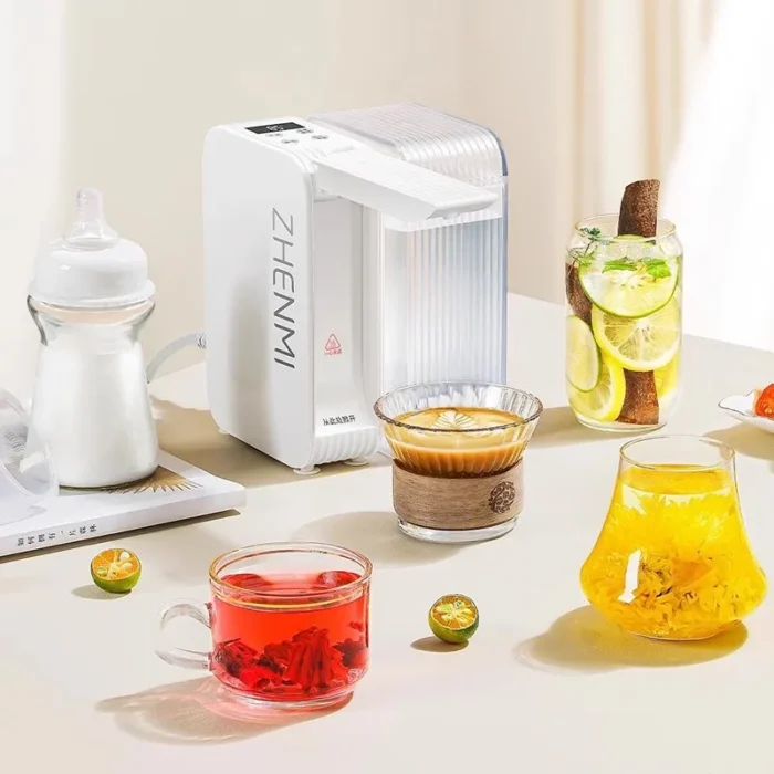 Portable Instant Water Dispenser - Mini Hot Water Tabletop Quick Heating Boiler for Business Trips