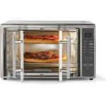 10-in-1 Air Fryer Oven - XL Countertop Toaster Oven with Digital Controls, Fits 2 16" Pizzas, Stainless Steel French Doors, Deep Fryer