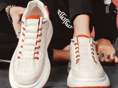 Men's Vulcanized Sneakers - PU Slip-On Tennis Sports Shoes, Mix Color Skateboarding and Walking Shoes