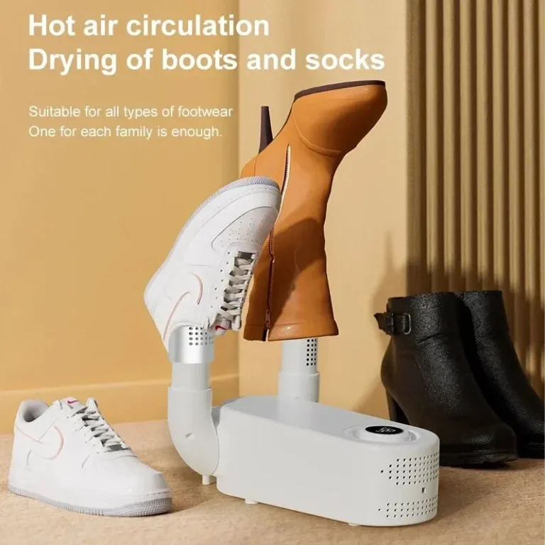 Smart Electric Shoe Dryer & Heater - Portable Foldable Dehumidifier and Deodorizer, Shoe Drying Foot Warmer Machine