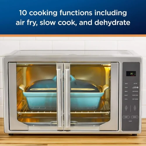 Ultimate 10-in-1 Air Fryer Oven – XL Toaster Oven with French Doors, Digital Controls