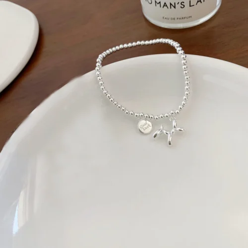 Exquisite 925 Sterling Silver Bracelet – Thai Silver Lucky Punk Jewelry for Women