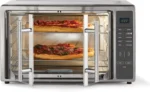 10-in-1 Air Fryer Oven - XL Countertop Toaster Oven with Digital Controls, Fits 2 16" Pizzas, Stainless Steel French Doors, Deep Fryer