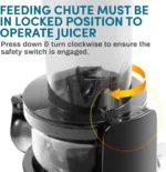 Compact Space-Saving Masticating Slow Juicer - Cold Press Juice Extractor, Nutrient and Vitamin Dense