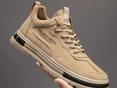 Men's Casual Shoes - Outdoor Platform Sneakers, Luxury Leather Loafers, Tennis Ankle Boots