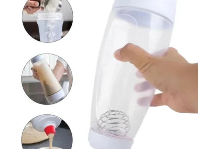 Pancake Batter Mixer Bottle with Blender Ball Wire Whisk - Perfect for Baking Pancakes, Cupcakes, Muffins, Crepes, and More