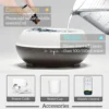 500ML Wood Grain Aromatherapy Diffuser - Ultrasonic Humidifier with Remote Control and 7-Color LED Lights