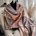 New Thick Floral Print Winter Poncho | Luxury Women's Warm Pashmina Scarf and Shawl Wrap