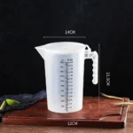 Thickening Plastic Measuring Cup - Food Grade, Transparent, Graduated Cups in 500/1000/2000/5000ml for Kitchen and Experiments