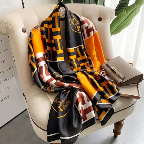 Soft Chiffon Wrap for Women – Elegant Animal Print Scarf & Shawl