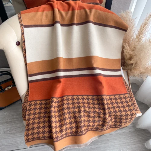 Double-Sided Soft Scarf for Women – Cozy Winter Fashion Accessory