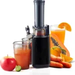 Compact Space-Saving Masticating Slow Juicer - Cold Press Juice Extractor, Nutrient and Vitamin Dense