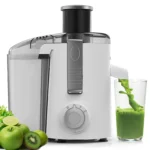 Compact Centrifugal Juice Maker - 3-Speed Juice Extractor for Fruits & Vegetables, User-Friendly, Easy-Clean, White