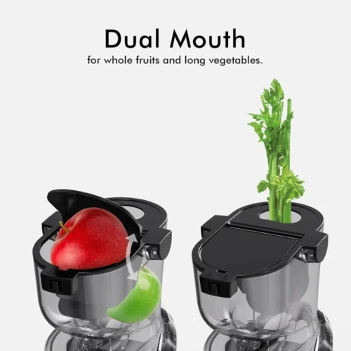 BPA-Free Cold Press Juicer – 83mm Large Mouth, Whole Slow Chewing Juicer for Fruits and Vegetables
