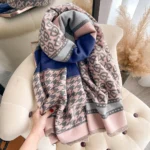 Luxury Double-Sided Women's Winter Scarf - Soft Feel Warm Shawl for Cold Weather