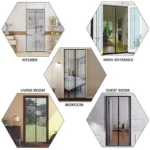 Premium Magnetic Anti-Mosquito Door Curtain | Self-Adhesive Mesh for No Punching Installation | Keep Out Mosquitoes, Insects, and Flies