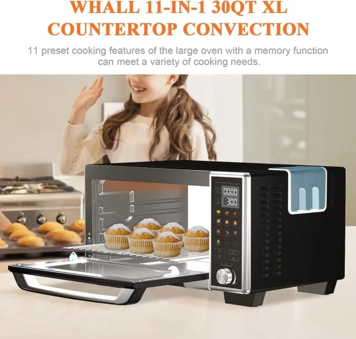 Max XL 30-Quart Smart Toaster Oven Air Fryer - 11-in-1 Countertop Oven with Steam Function