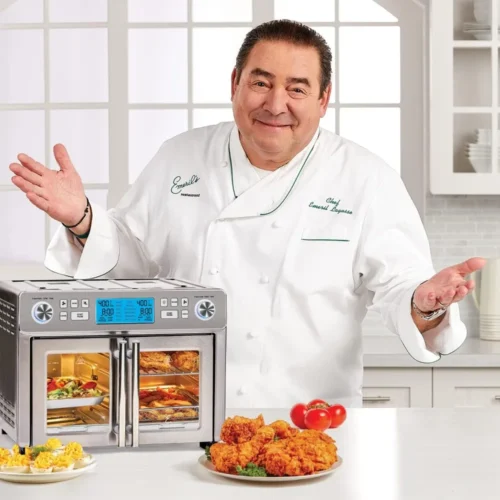 Double Zone Air Fryer Oven Combo – French Doors, 25QT Capacity, QuickSync Technology