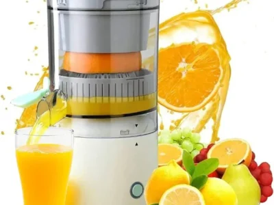 Portable Wireless Electric Juicer - USB Rechargeable Orange and Lemon Squeezer, Slow Juicer for Household Kitchen Tools