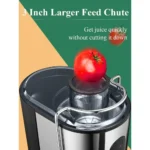 Easy to Clean Juicer Machine - 3" Feed Chute Juicer Extractor for Whole Vegetables and Fruits