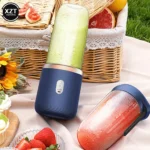 400ml Portable Mini Electric Fruit Juicer - USB Charging Lemon Orange Juice Cup, Smoothie Blender Machine for Kitchen Appliances