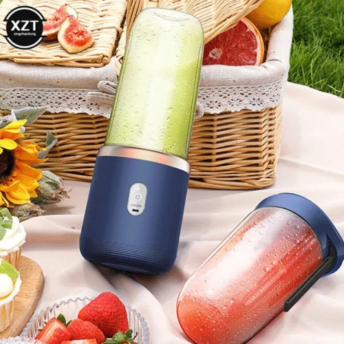 Portable Mini Electric Fruit Juicer – USB Charging Smoothie Blender for Lemon, Orange, and More