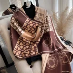 New Thick Floral Print Winter Poncho | Luxury Women's Warm Pashmina Scarf and Shawl Wrap