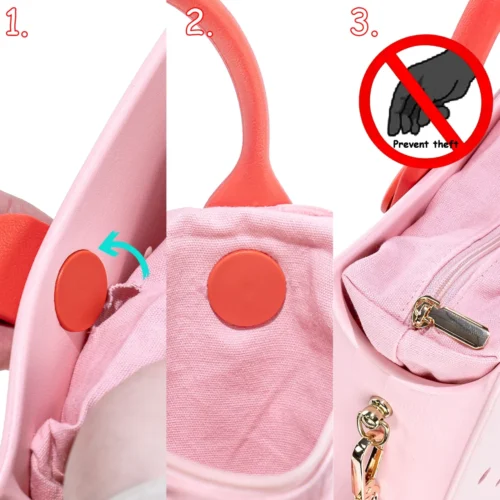 Lightweight Waterproof EVA Tote Bag | Stylish Travel and Beach Handbag - Image 3