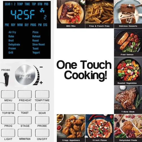30QT Large Capacity Toaster Oven Air Fryer Combo – Multi-Layer Cooking, Fits Whole Chicken & 13" Pizza
