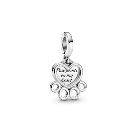 Hot Sale Authentic 925 Sterling Silver Pet Dangle Charm – Puppy Bead Fit for Pandora Bracelet and Necklace