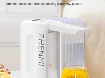 Portable Instant Water Dispenser - Mini Hot Water Tabletop Quick Heating Boiler for Business Trips